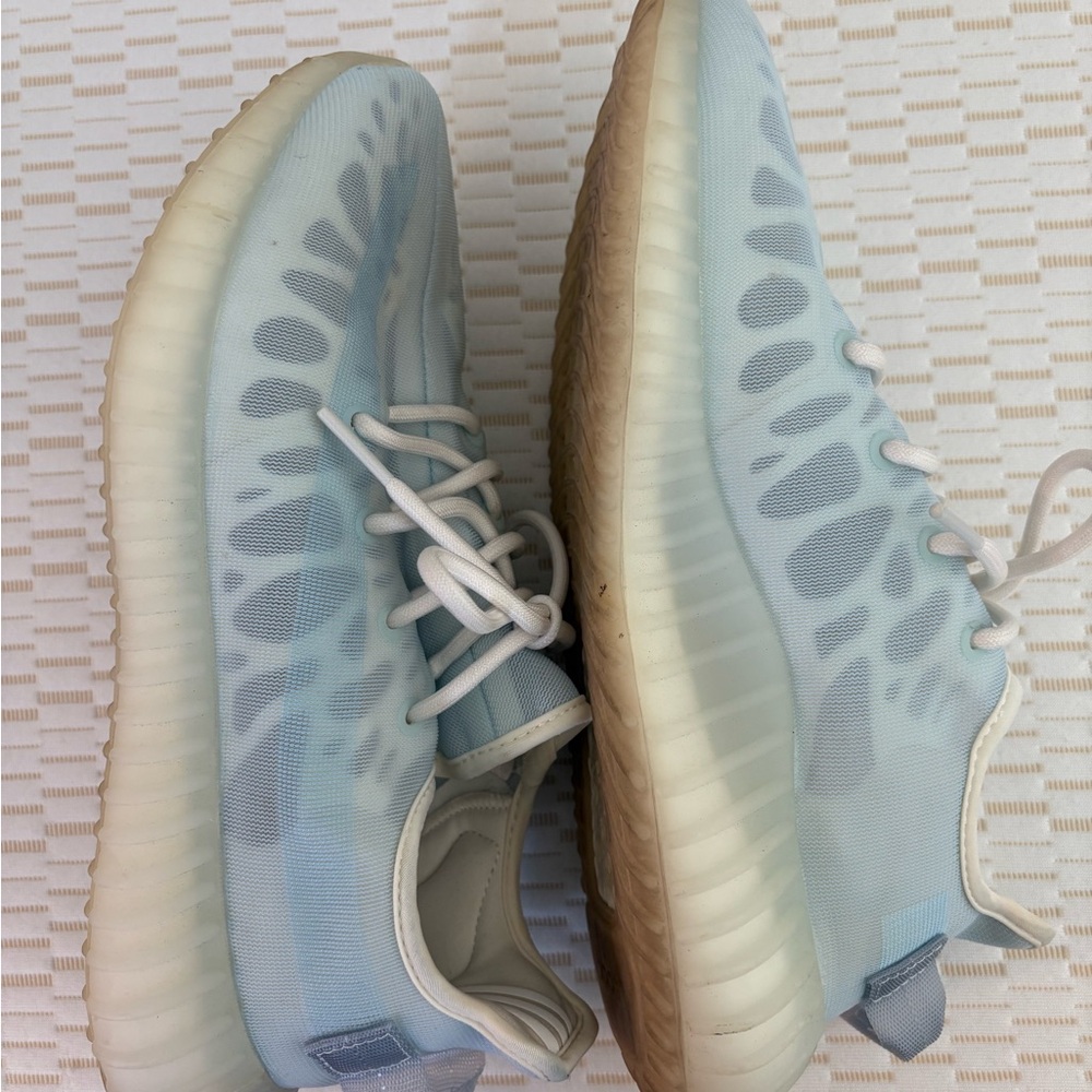 Yeezy Blue and White Athletic Shoes